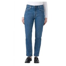 Kirkland Signature Women's High Rise Straight Jeans Blue Size 18 NWT