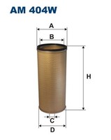 SekundäRluftfilter Filtron Am 404W Filtereinsatz