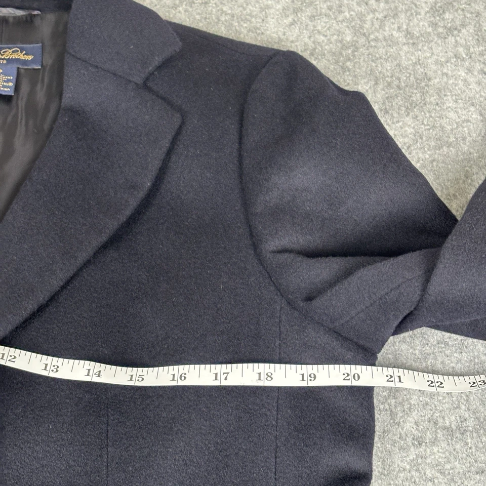 Brooks Brothers Wool Cashmere Bemberg Lining Overcoat Women’s Size 12 Petite - Image 3 of 4