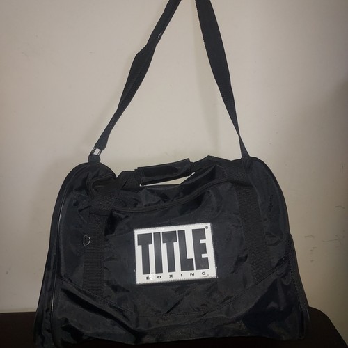 Title Boxing Club Duffel Bag Sport Gear Gym Adjustable Strap Black Red
