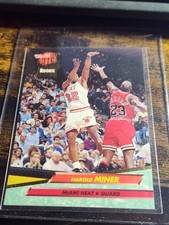 1992-93 Fleer Ultra Harold Miner #293 Rookie with Michael Jordan Cameo