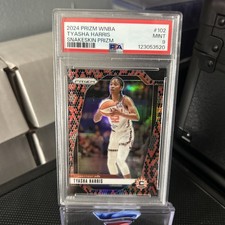 2024 Panini Prizm WNBA Tyasha Harris Snakeskin Prizm #102. PSA-9