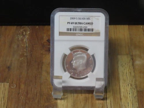 2009 S Silver Proof Kennedy Half Dollar PF69