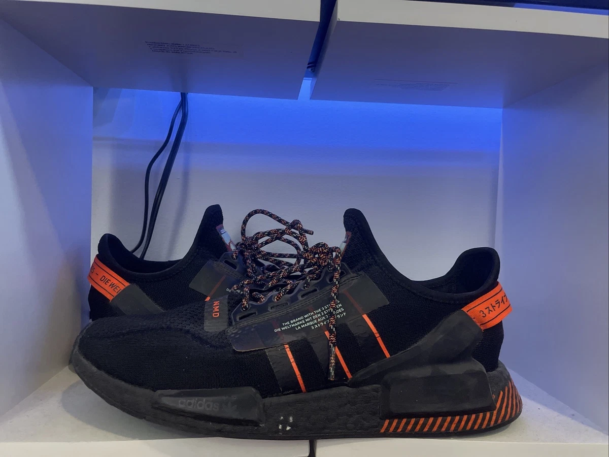 Adidas NMD_R1 V2 Black Solar Red for sale | eBay