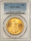 1927 $20 ST GAUDENS GOLD DOUBLE EAGLE - PCGS MS-64, FLASHY & LOOKS GEM!