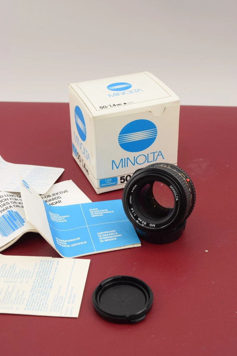 Minolta MD f/1.4 Lenses 50mm Focal for sale | eBay