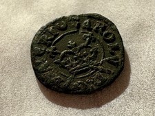 Charles Ist Rose Farthing Coin