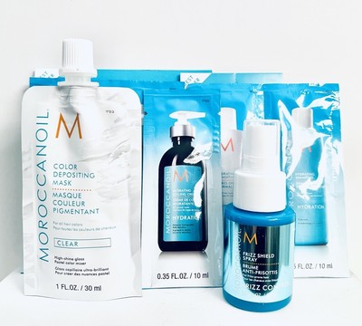 Moroccanoil Mini Travel Set Shampoo & Conditioner, Hair Mask, Frizz Shield Spray