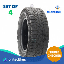 Set Of 4 Used Lt 27565r18 Goodyear Wrangler Territory Mt - 6.5-8.532