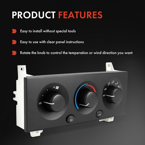 Front A/C Climate Control Module with Rear Defrost for Jeep Grand Cherokee 02-04 - Picture 4 of 9
