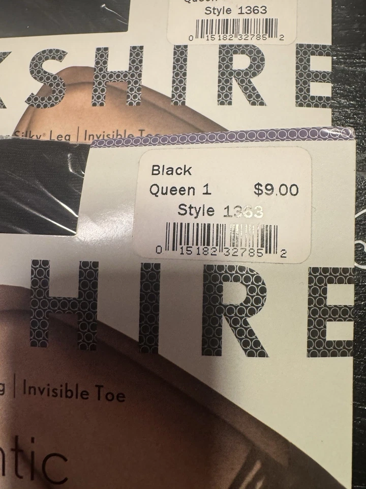 TWO Black Berkshire  Romantic Lace Top Thigh High Hose Style#1363 Queen 1 NWT - Image 2 of 4