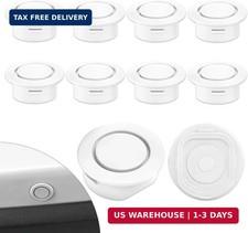 10PCS Car Rear Bumper Radar Hole Covers, Bumper Sensor Hole Plugs, Waterproof 