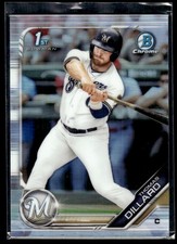 2019 Bowman Draft Chrome Refractor Thomas Dillard Milwaukee Brewers #BDC-32