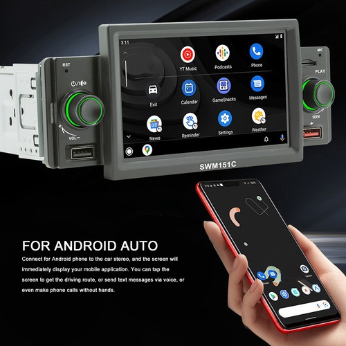 Auto -Stereo Auto MP5 -Spieler Single Din Für UPGARE - Afbeelding 8 van 24