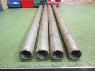 4 Stahl Rohr DM 26 8mm WS 3mm E235 verzinkt L je 500mm Neu4