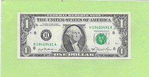 1981 ..UNCIRC $1  H 1343 3431 A ....  RADAR READS SAME FORWARD/BACK