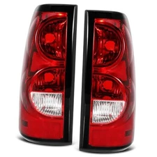 Tail Lights Rear Lamp Compatible With 2003 2004 2005 2006 Chevy Black Trim