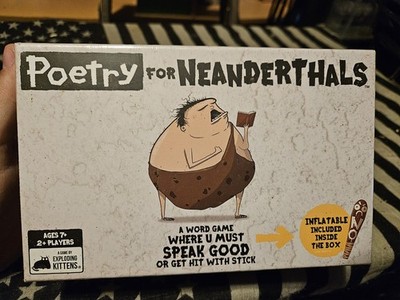 Exploding Kittens Poetry for Neanderthals Word Card Game Sealed
