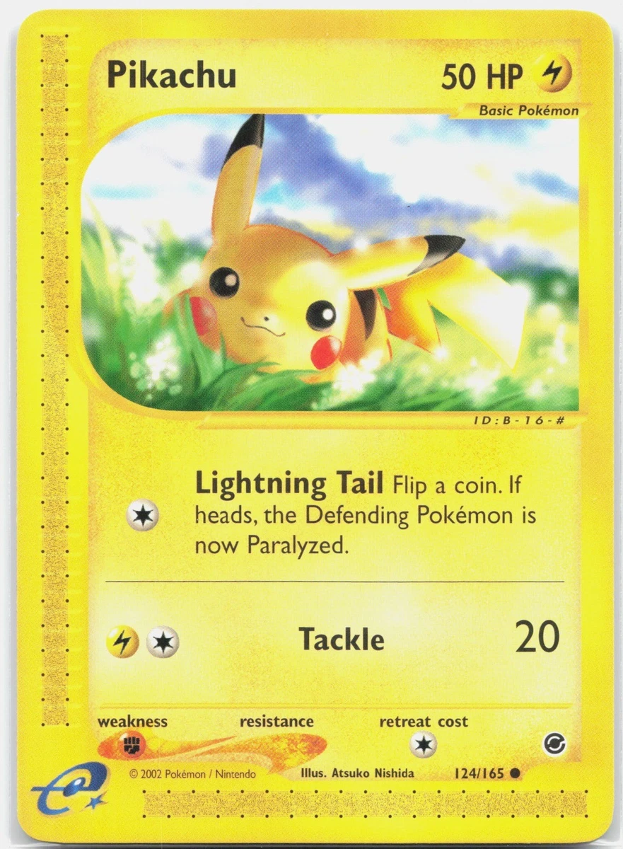 Pikachu Pokémon TCG Expedition Base Set Individual Collectible