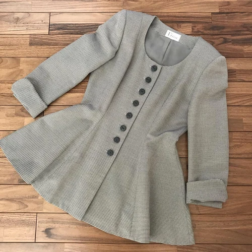 Cappotto Giacca Mademoiselle Dior Linea Principessa Misto Seta Moda Donna di Ja