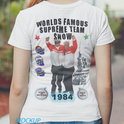 トップス world famous supreme team Tee Supreme Stussy 2001 World Famous T-Shirt – Justin Reed