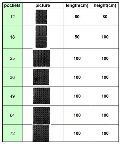 Planta de jardín vertical bolsas de pared de crecimiento tela maceta 2 9 25 bolsillos maceta colgante - Imagen 5 de 19