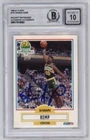 Shawn Kemp 1990-91 Fleer #178 Rookie RC Signed Beckett Witness BAS BGS 10 Auto