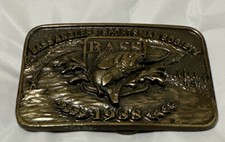 Bass Anglers Sportsman Society 1988 Vintage Belt Buckle - Fishing