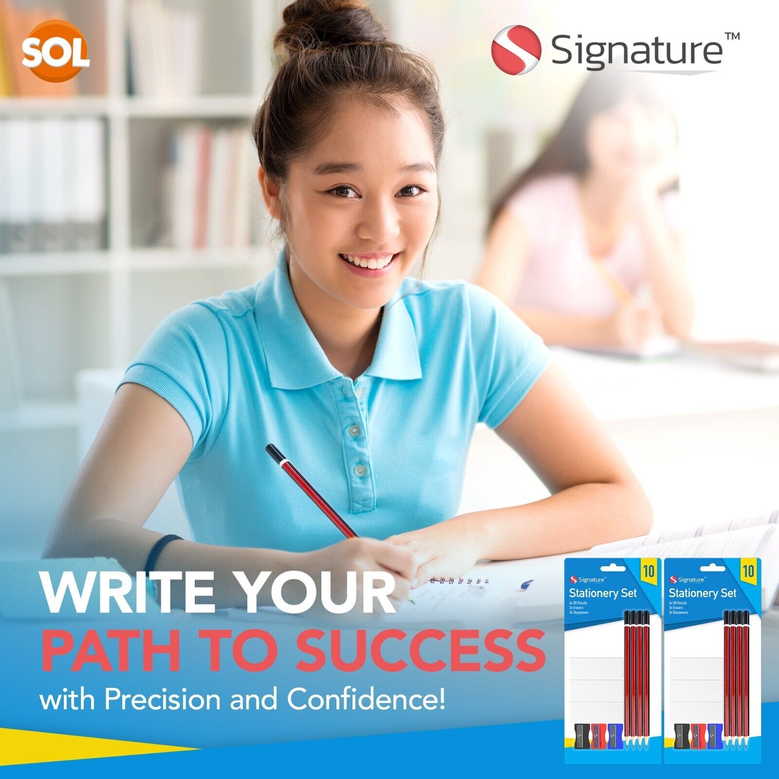 1020pk School Stationery Set for Kids Stationary Pencil Sharpener