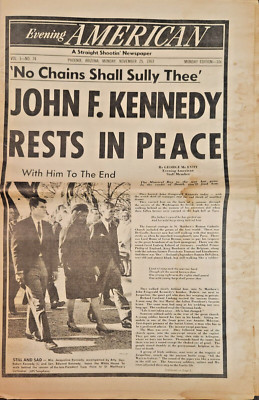 25 November 1963 Edition of the ''Evening America'' Phoenix Arizona