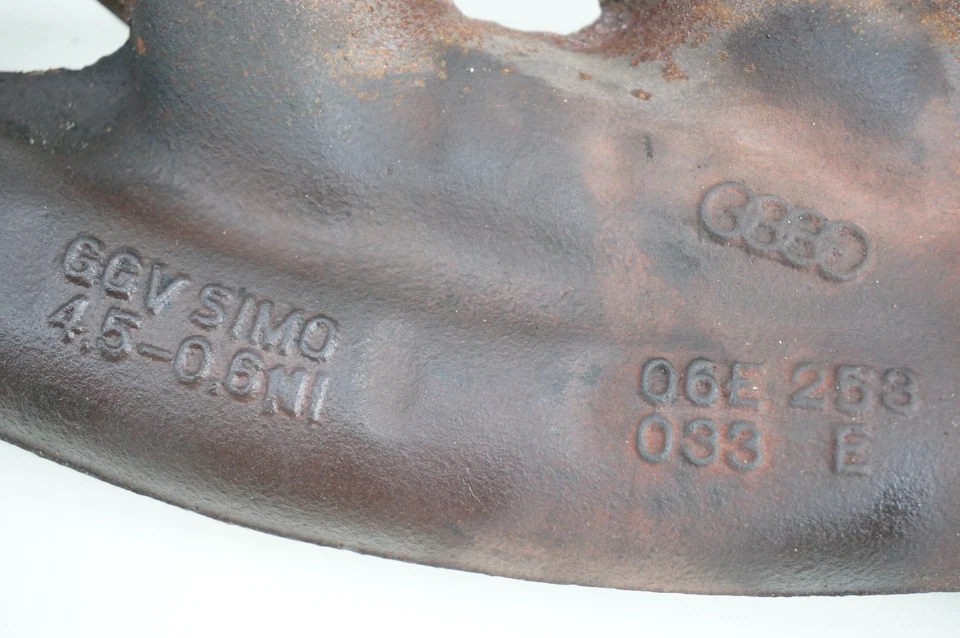 Colector de escape del motor izquierdo Audi A4 A6 2005-2008 3,2 L 06E253033E Foto 4 de 4