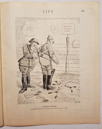 Life Magazine November 28 1918 WWI Norman Rockwell Art "Are We Downhearted?" - Picture 9 of 9
