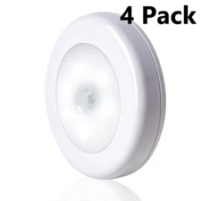 LED Motion Sensor Closet Light Battery Powered Indoor Wall Cabinet Night Light