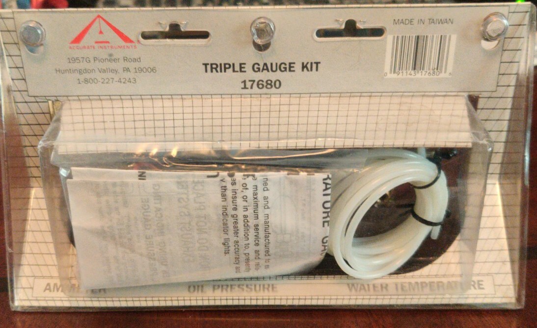 ACCURATE INSTRUMENTS 17680 TRIPLE GAUGE KIT 2