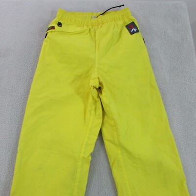 Vintage Quiksilver Snow Pants Womens Size 12 L30 Yellow Ski