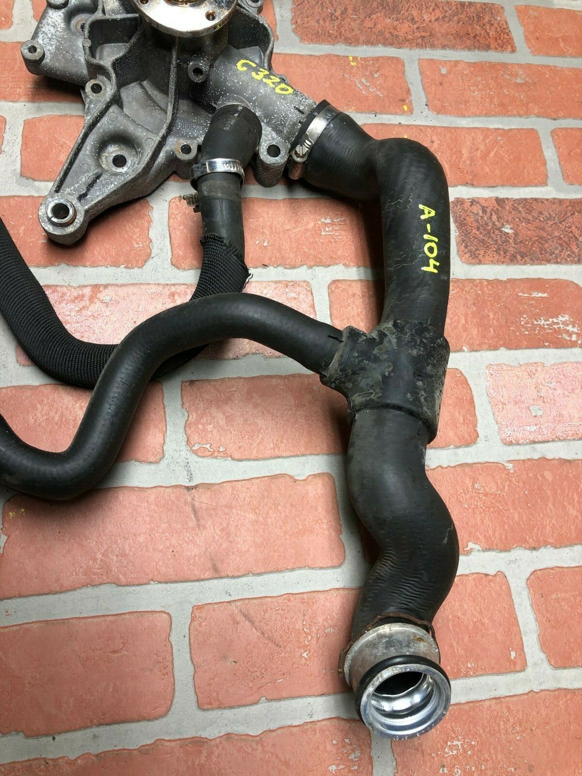 20012005 MERCEDES C320 W203 3.2L ENGINE COOLANT WATER PUMP W/ HOSE PIPE OEM eBay