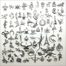 Wholesale Antique Silver Charms Pendants Carfts Jewelry Finding DIY 101 Styles