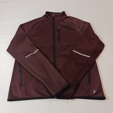 Old Navy Active Go-Dry Men's Brown Full Zip Pockets Jacket Size Small Chest 39"