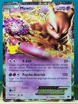 POKEMON - Celebrations - Mewtu EX - 54/99 - deutsch