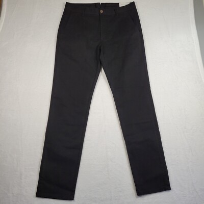 Mott and Bow Charles Twill Chino Pants Adult 32X32 Black Men's