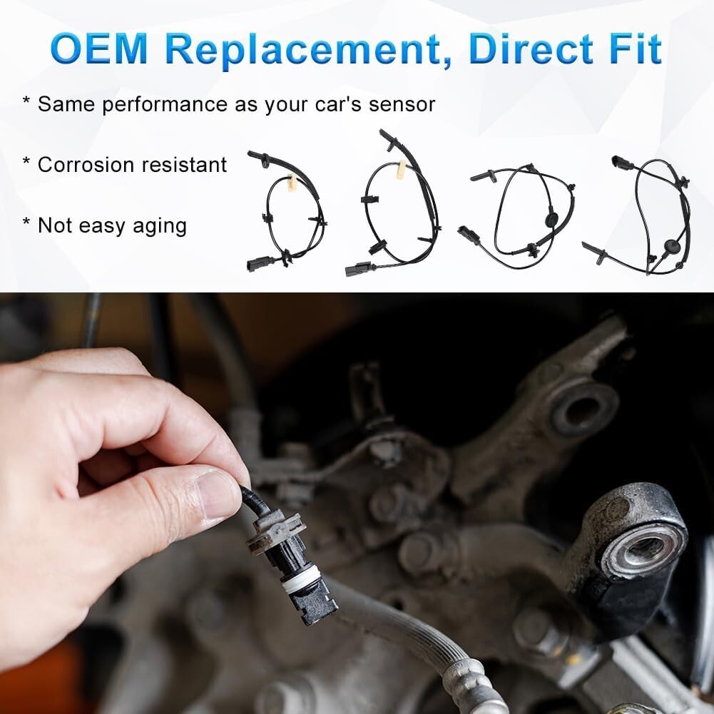 4x Front & Rear ABS Wheel Speed Sensor for Chevrolet Traverse Buick Saturn GMC A