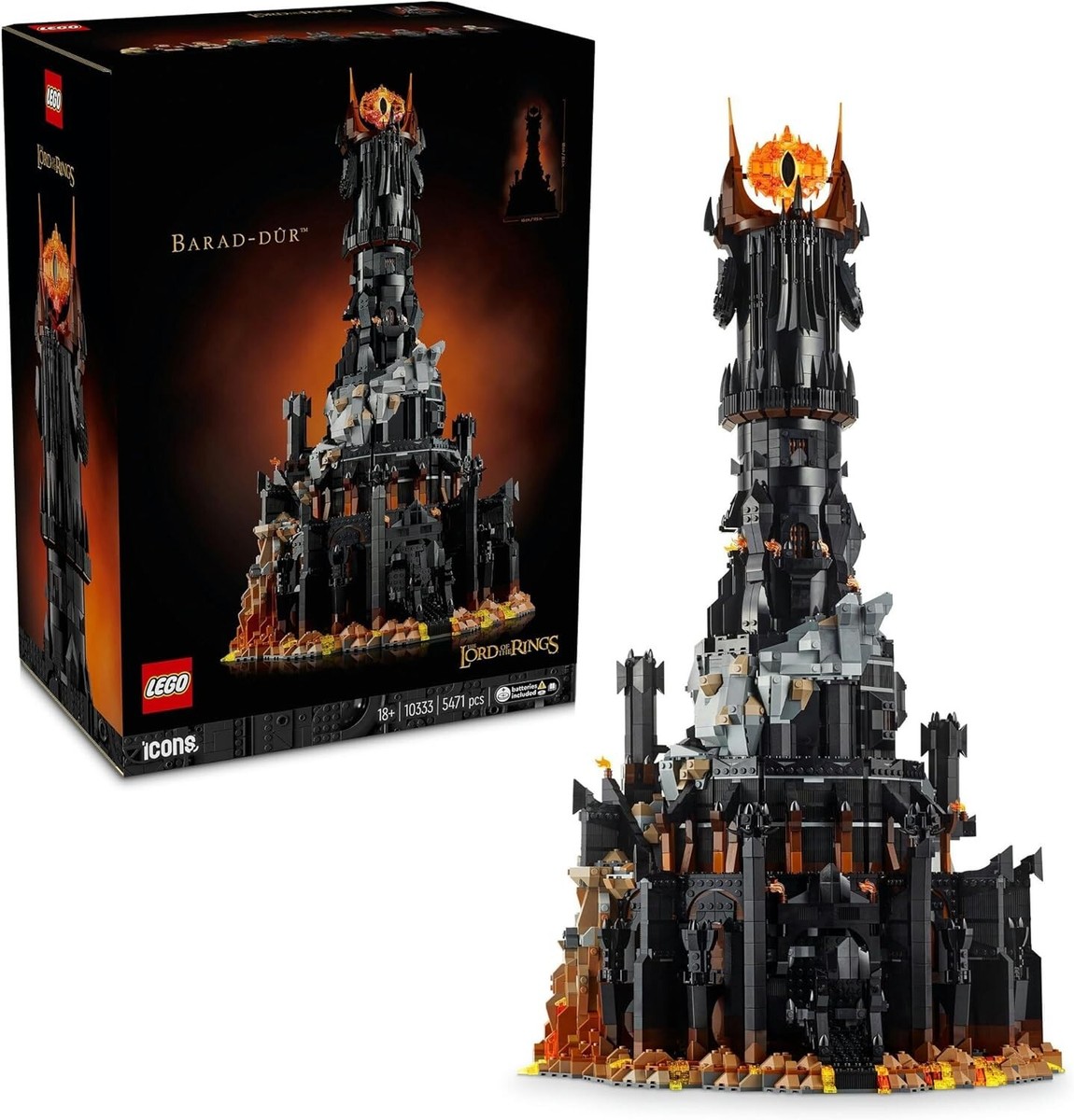 LEGO 10333 Icon Lord of the Rings: Barad-dur(TM) 18+ New | eBay