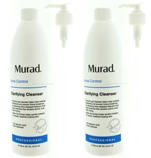 Murad Acne Clarifying Cleanser Pro Size 16.9 fl oz / 500 mL EXP 2027 [ 2 PACK ]