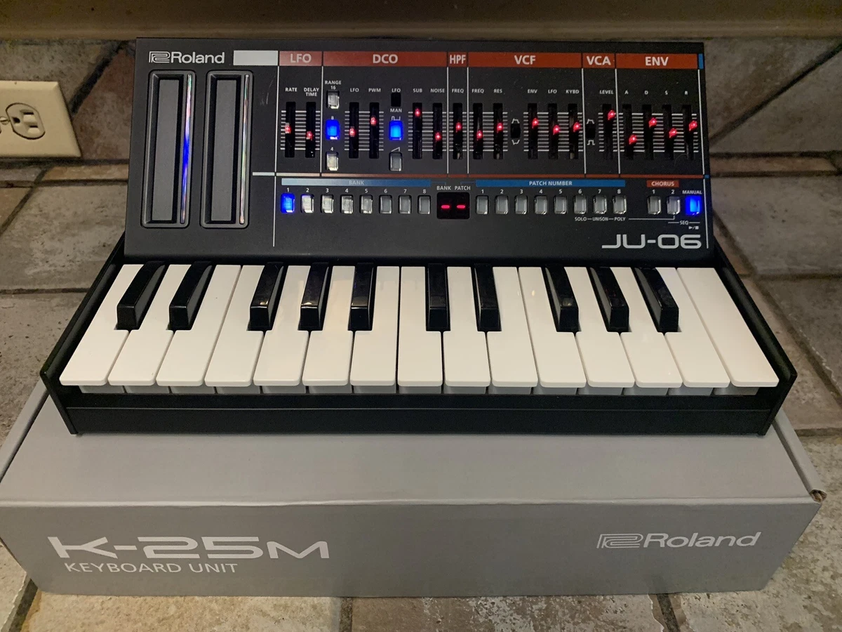 Roland Boutique JU-06 module plus K-25m Keyboard Juno Synthesizer Virtual Analog