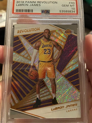 LeBron James 2018 Panini Revolution #40 PSA 10 GEM Mint 1st LAKERS CARD🔥🔥 QTY