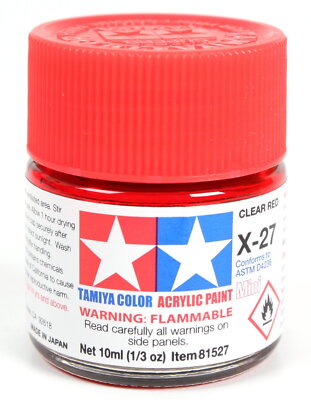 Tamiya Color Acrylic Paint Gloss 81501-81535 X-1 to X-35 (10ml) Multiple Options