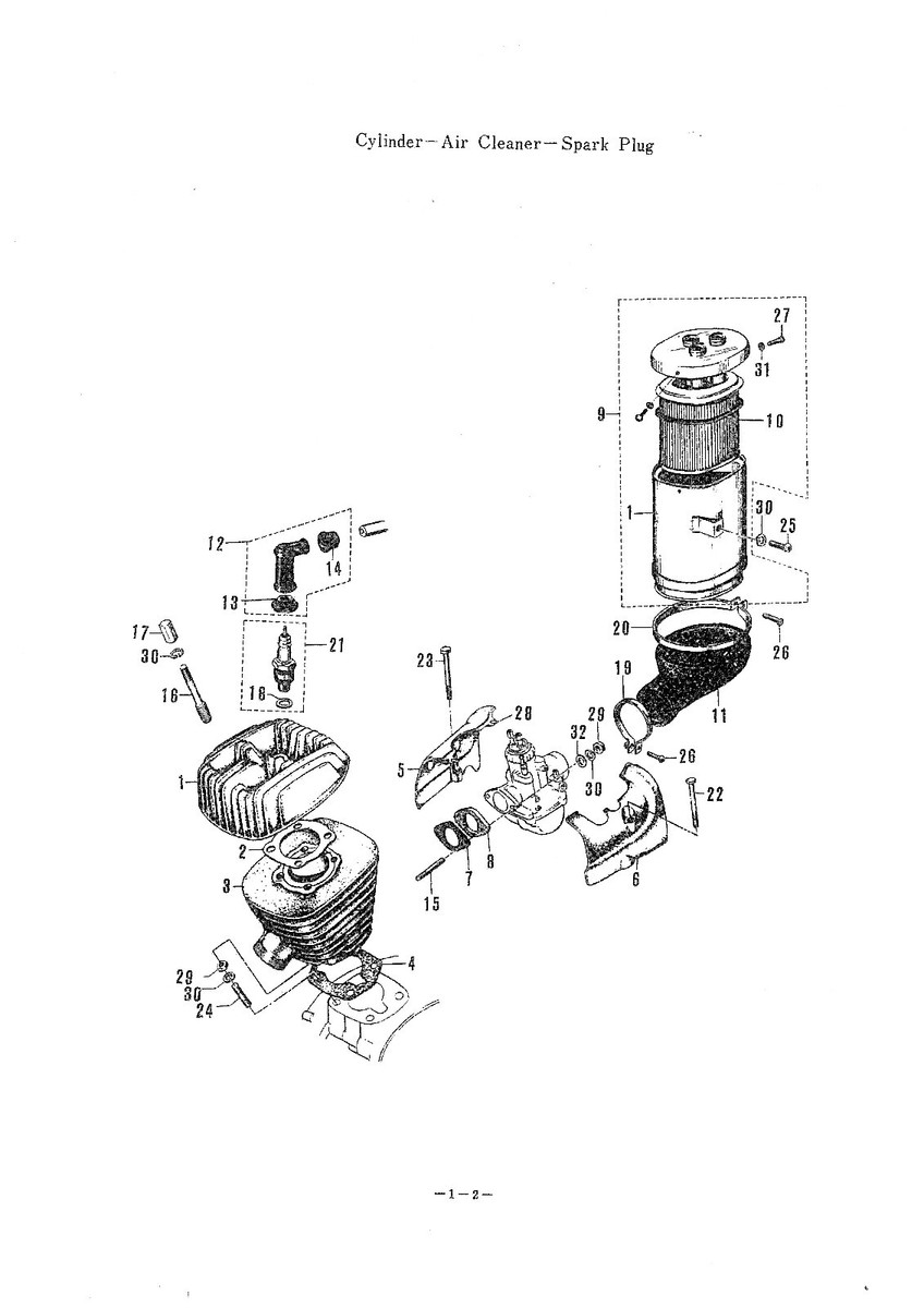 SUZUKI Parts Manual K10P & K11P & K15P 1967 1968 1969 Spares