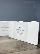 AR Soft Gel Nail Tips / Nail Extension Coffin Long / 504 pieces 11 sizes