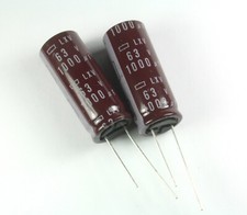 4pcs Nippon Chemi-con LXV 1000uF 63v 105C Radial Electrolytic Capacitor  