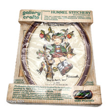 Hummel Stitchery Do-It-Yourself Kit Vintage 1976 8032 "Boy in Apple Tree"